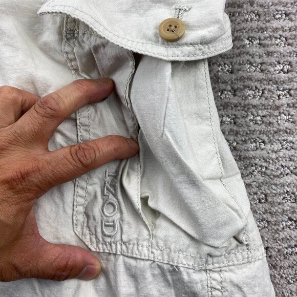 IZOD Cargo Shorts Men 36 Beige Casual Short Pants Outdoor Preppy Golf Camping - Picture 4 of 13